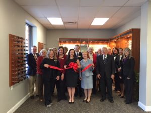 grand opening ribbon cutting of harman eye center, amherst